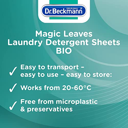 Dr. Beckmann MAGIC LEAVES Laundry Detergent Sheets BIO | 25 Sheets