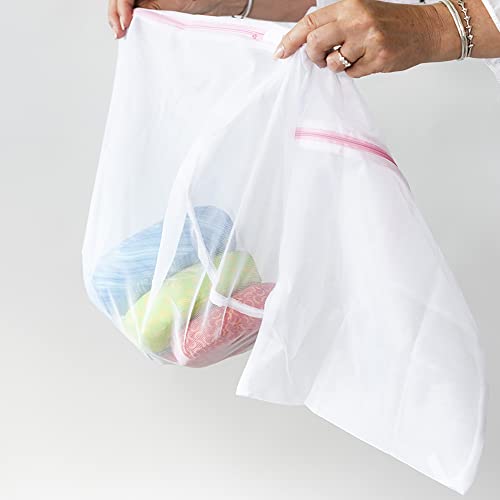 Korbond Washing Machine Bag, White, Twin Pack