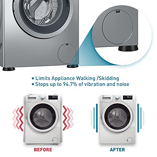 VIBIRIT ANTI Vibration Feet for washing machine & dryer Washing Machine Feet Pad Washing Machine rubber feet pad