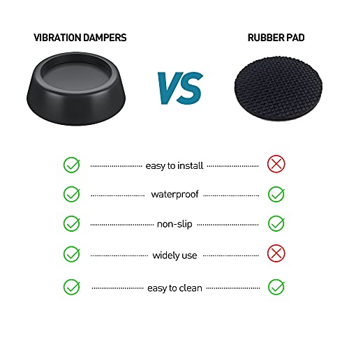 VIBIRIT ANTI Vibration Feet for washing machine & dryer Washing Machine Feet Pad Washing Machine rubber feet pad