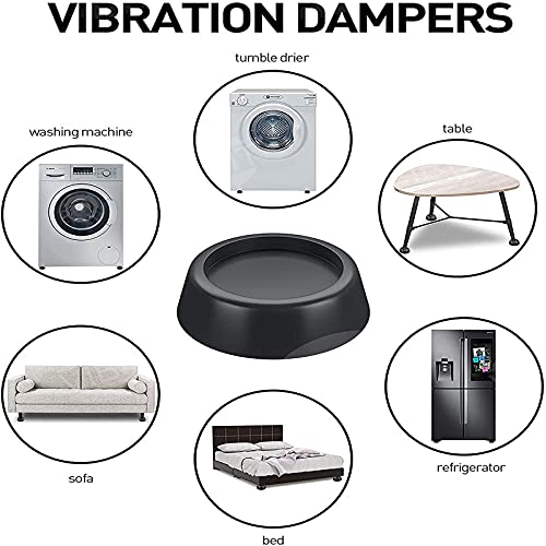 VIBIRIT ANTI Vibration Feet for washing machine & dryer Washing Machine Feet Pad Washing Machine rubber feet pad