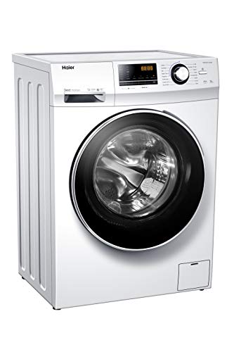Haier HW100-B14636N Freestanding Washing Machine with LED Display, 10kg Load, 1400RPM, Direct Motion, White