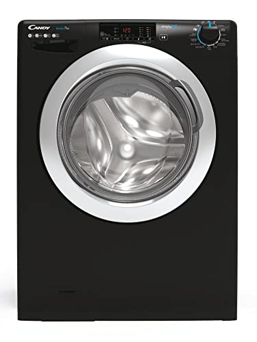 Candy Smart Pro CSO14103TWCBE Freestanding Washing Machine, WiFi Connected, 10 kg Load, 1400 rpm, Black