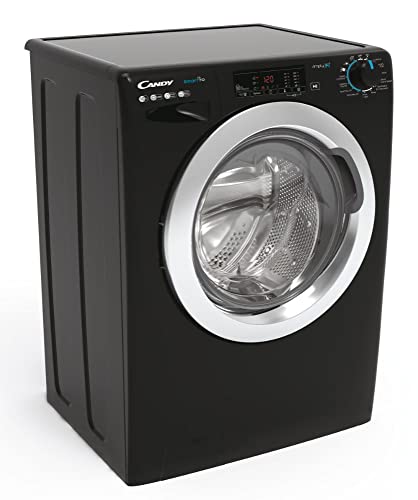 Candy Smart Pro CSO14103TWCBE Freestanding Washing Machine, WiFi Connected, 10 kg Load, 1400 rpm, Black