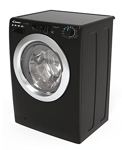 Candy Smart Pro CSO14103TWCBE Freestanding Washing Machine, WiFi Connected, 10 kg Load, 1400 rpm, Black