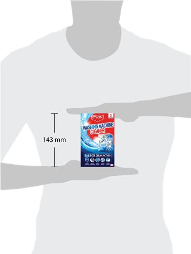 Dylon Washing Machine Cleaner 1 Use, 5-in-1 Washing Machine Cleaner, Freshener and Limescale Remover for Cleaning Washing Machines, Single Application Pack