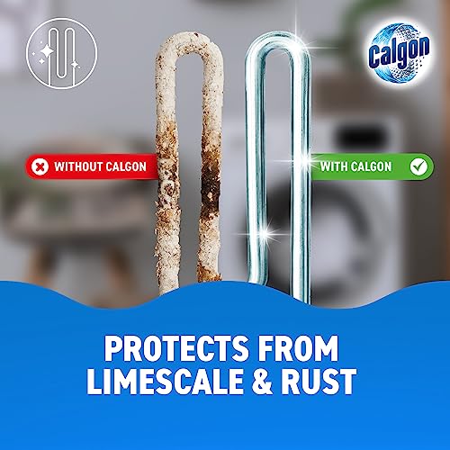 Calgon 3-in-1 Water Softener Tablets, Washing Machine Cleaner, Removes Odours, Limescale & Residue, Deep Clean, Units: 75 Tablets, Size: XL Pack, Pack of 75 (Packaging may vary)