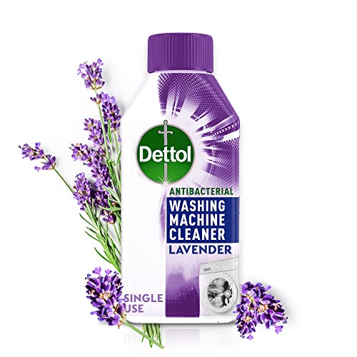 Dettol Antibacterial Washing Machine Cleaner | Removes Limescale, Odours & Dirt | Lavender Scent 250ml, Pack of 3 (Packaging May Vary)