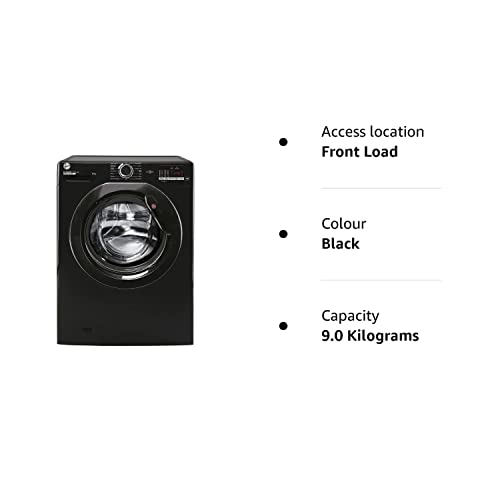 Hoover H-Wash 300 H3W592DBBE 9KG 1500RPM Black Freestanding Washing Machine