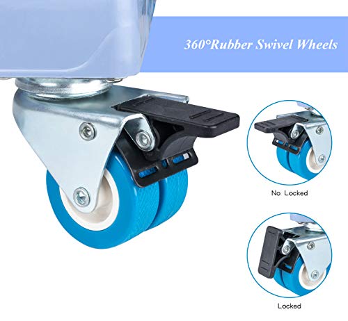 ilauke Adjustable Base for Washing Machine, Appliance Wheels Base for Fridges, Multi-functional Movable Base for Dryers, Refrigerators, Freezers, Easy to Move (45-75cm)