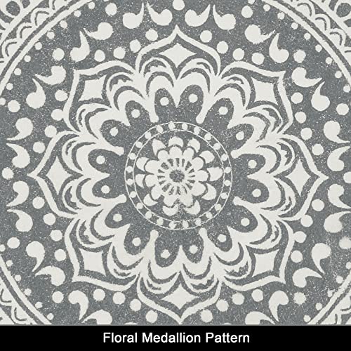 Pauwer Large Round Area Rugs for Living Room 160 cm Soft Plush Fluffy Bobo Carpet Rug Non Slip Machine Washine Bedside Floor Rug for Bedroom,Dark Grey