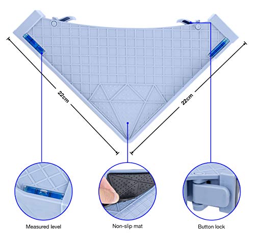 ilauke Adjustable Base for Washing Machine, Appliance Wheels Base for Fridges, Multi-functional Movable Base for Dryers, Refrigerators, Freezers, Easy to Move (45-75cm)