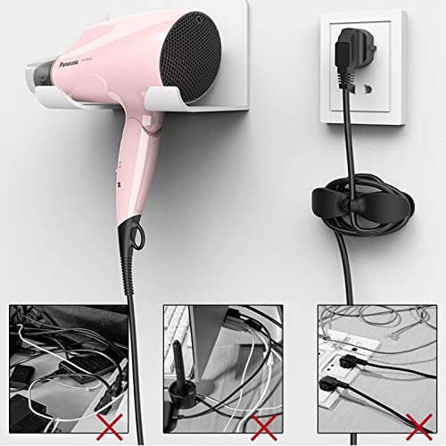 6Pcs Cable 0rganisers,Cord Organizer for Kitchen Appliance,Cable Wire Organiser Self Adhesive Cord Wrapper for Appliances Holder Winder Cable Management