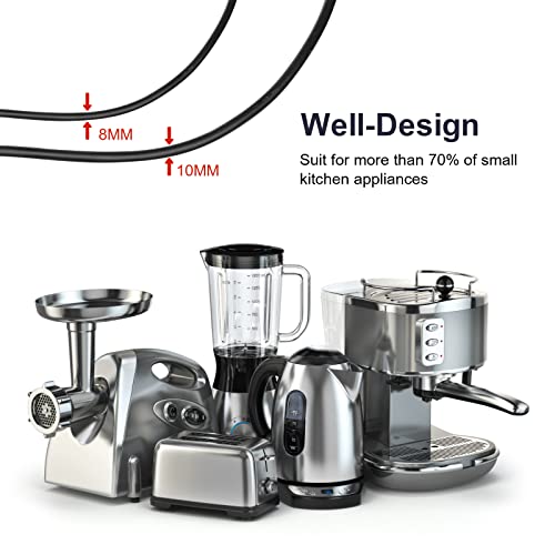 Cord Organiser for Kitchen Appliances, [10 Pcs] [5 colours] Cord Winder Keep Kitchen Appliances Cable Tidy, Self-Adhesive Cable Management Clips Holder for Mixer, Air Fryer, Coffee Maker, Toaster