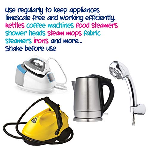 Ecozone Multi-Purpose Appliance Descaler, Internal Cleaner for Kettles, Irons, Washing Machines, Coffee Makers, Dishwashers, Fixtures & Surfaces, Natural Vegan & Non Toxic Eco-Friendly Liquid (500ml)