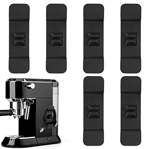 6 Pcs Cord Organizer for Kitchen Appliances, Self Adhesive Cable Tidy Wrap Cord Organiser Kitchen, Cord Wire Cable Organizers Storage Management Clips Holder for Mixer Air Fryer Kitchen Appliances