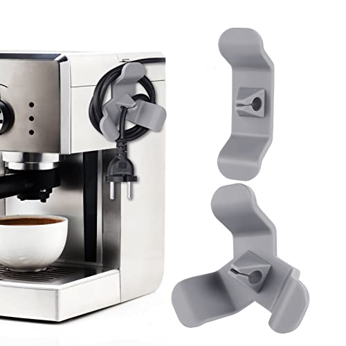 URAQT Cord Organizer for Kitchen Appliances, 2 Pack Kitchen Cable Wrap Cord Wrapper Organizer, Cable Organize Cord Holder, Wire Storage Attachment (Grey)