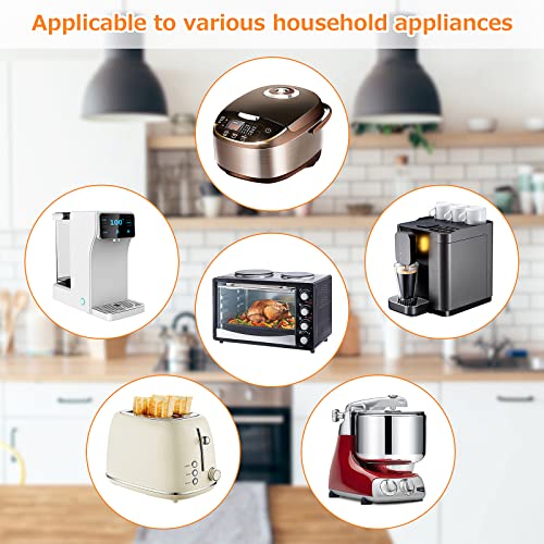 zerotop Cable Management, 9 Pcs Cable Tidy Cable Holder Cable Clips Self Adhesive Cord Wrapper for Appliances Kitchen Appliances Cable Organiser on Pressure Cooker Mixer Blender Coffee Maker Air Fryer