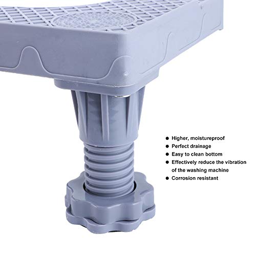 Washing Machine Stand, Universal Mobile Base Fridge Stand with 4 Strong Feet Adjustable Base Bracket for Dryer, Washing Machine and Refrigerator