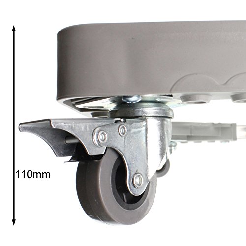 SPARES2GO Universal Appliance Wheels Adjustable Fridge Freezer Trolley (100KG Load)