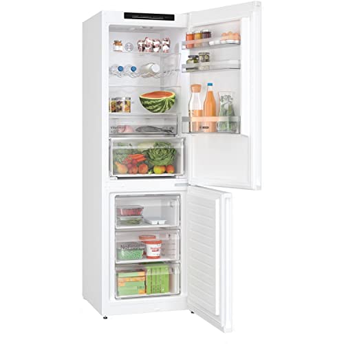Bosch KGN362WDFG Serie 4 Freestanding Fridge Freezer with NoFrost, PerfectFit, VitaFresh XXL Pro 0C, SuperCooling Function, 186 x 60cm, White