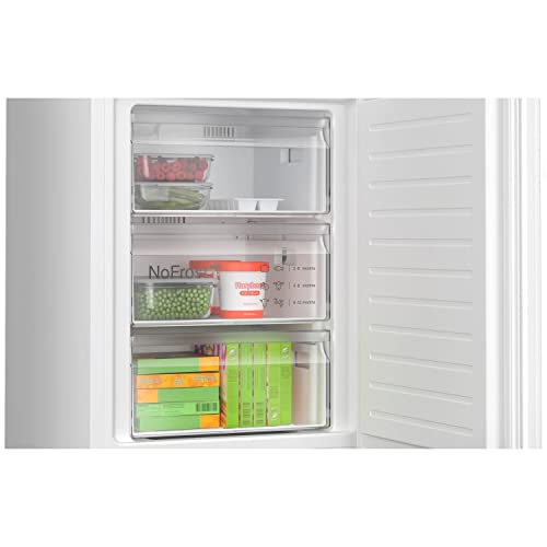 Bosch KGN362WDFG Serie 4 Freestanding Fridge Freezer with NoFrost, PerfectFit, VitaFresh XXL Pro 0C, SuperCooling Function, 186 x 60cm, White