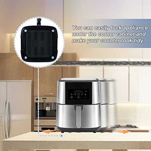 GINOYA Kitchen Appliance Sliders for Air Fryer, 16pcs Adhesive Gliders for Bread Machine, Coffee Makers, Blenders, Aid Mixer and Pot