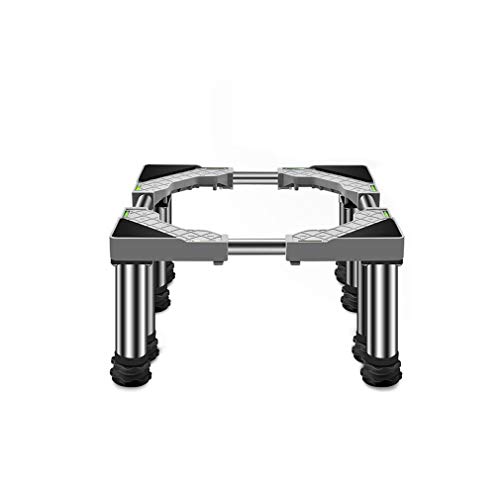 Fridge Washing Machine Base Heightening Adjustable Tumble Dryer Stand Adjustable Length/Width 45-65cm Freezer Pedestal Prevent Scratch Dent Anti Vibration Mute Shelf 4/8/12 Legs