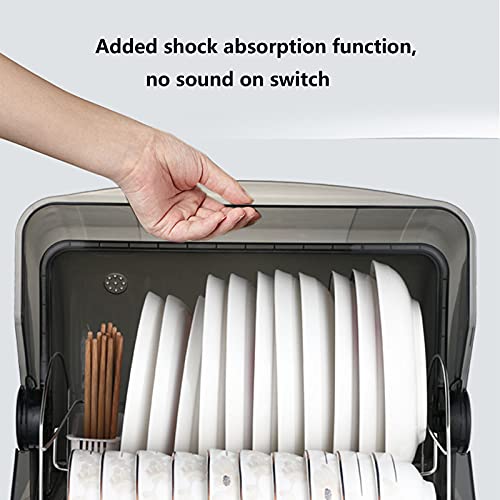 XWSM Table Top Compact Dishwasher, Freestanding Full Size Dishwasher, Led Display, Touch Control, with Basket, High Temperature, Air Drying, Faucet Adapter Included