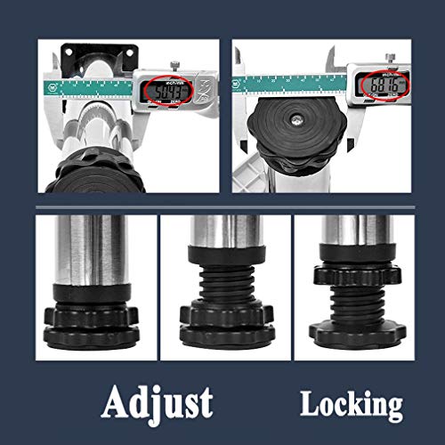 Fridge Washing Machine Base Heightening Adjustable Tumble Dryer Stand Adjustable Length/Width 45-65cm Freezer Pedestal Prevent Scratch Dent Anti Vibration Mute Shelf 4/8/12 Legs