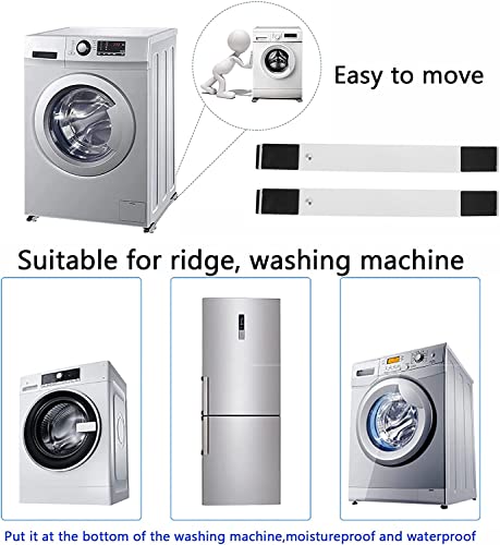 FIND A SPARE Universal Easy Move Heavy Duty Appliance Rollers For Washing Machine Tumble Dryers Dishwashers Cookers & Hobs Furniture Washing Machine Dolly Up To 300Kg