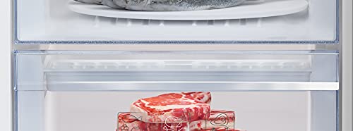 Beko RCSA366K40XBN Fridge Freezer / 3 Freezer Drawers / 38 dB/Stainless Steel Look