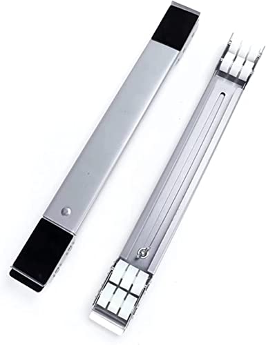 Retractable Washing Machine Base with Wheels Refrigerator Stand Portable Mobile Base for Various Home Appliances, Washing Machine Refrigerator Dryer Silver White Wheel