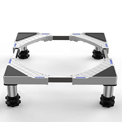 Adjustable Washing Machine Stand, Fridge Stand, with 4 Heavy Duty Adjustable Feet, Height Adjustable 13-17 cm, for Tumble Dryer Fridge Washing Machine Stand Base, Load 350kg