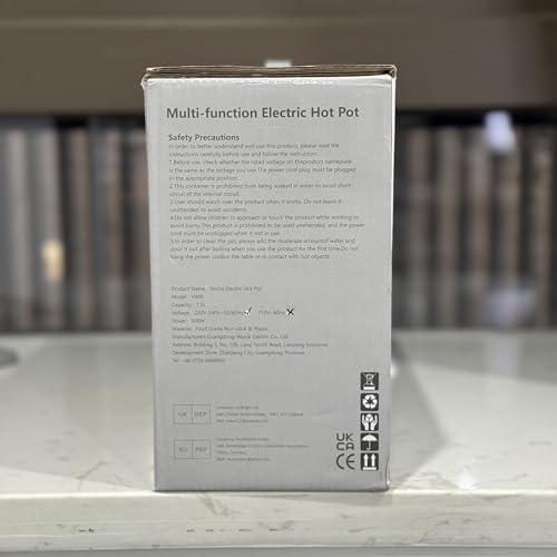 Vocha Electric Hot Pot, 1.5L Mini Portable Electric Pan Non-Stick, Multi-Cooker with Lid for Travel/Dormitory, Silicone Spatula Included (Pink)