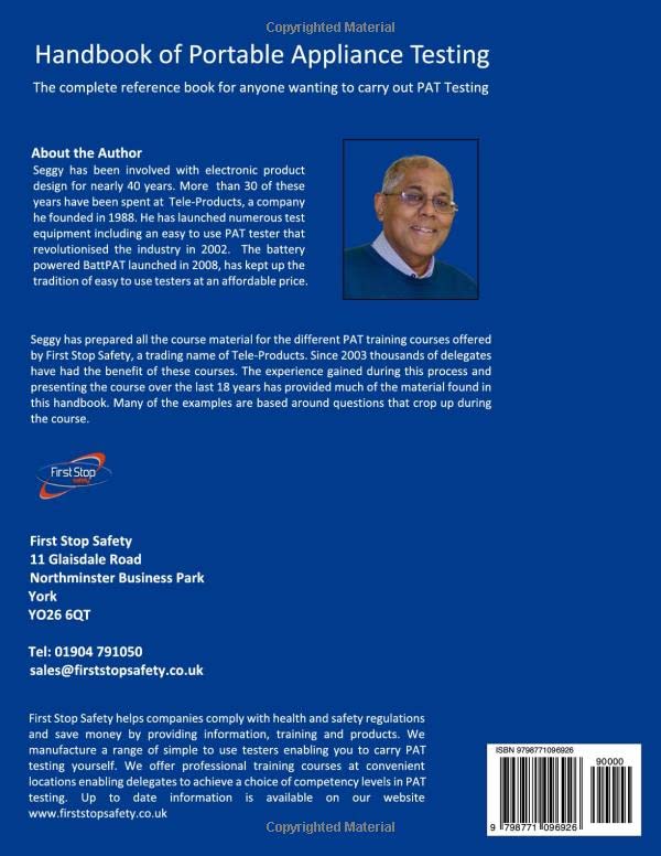 Handbook of Portable Appliance Testing: The complete reference book for anyone wanting to carry out PAT Testing