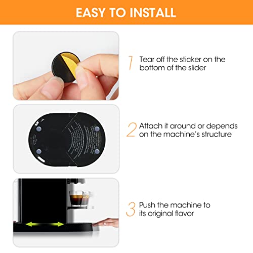 AIEVE Kitchen Appliance Sliders for Air Fryer, 8PCS Adhesive Magic Telfon Self Stick Sliders for Ninja Air Fryers, Coffee Makers, Bread Machine and More