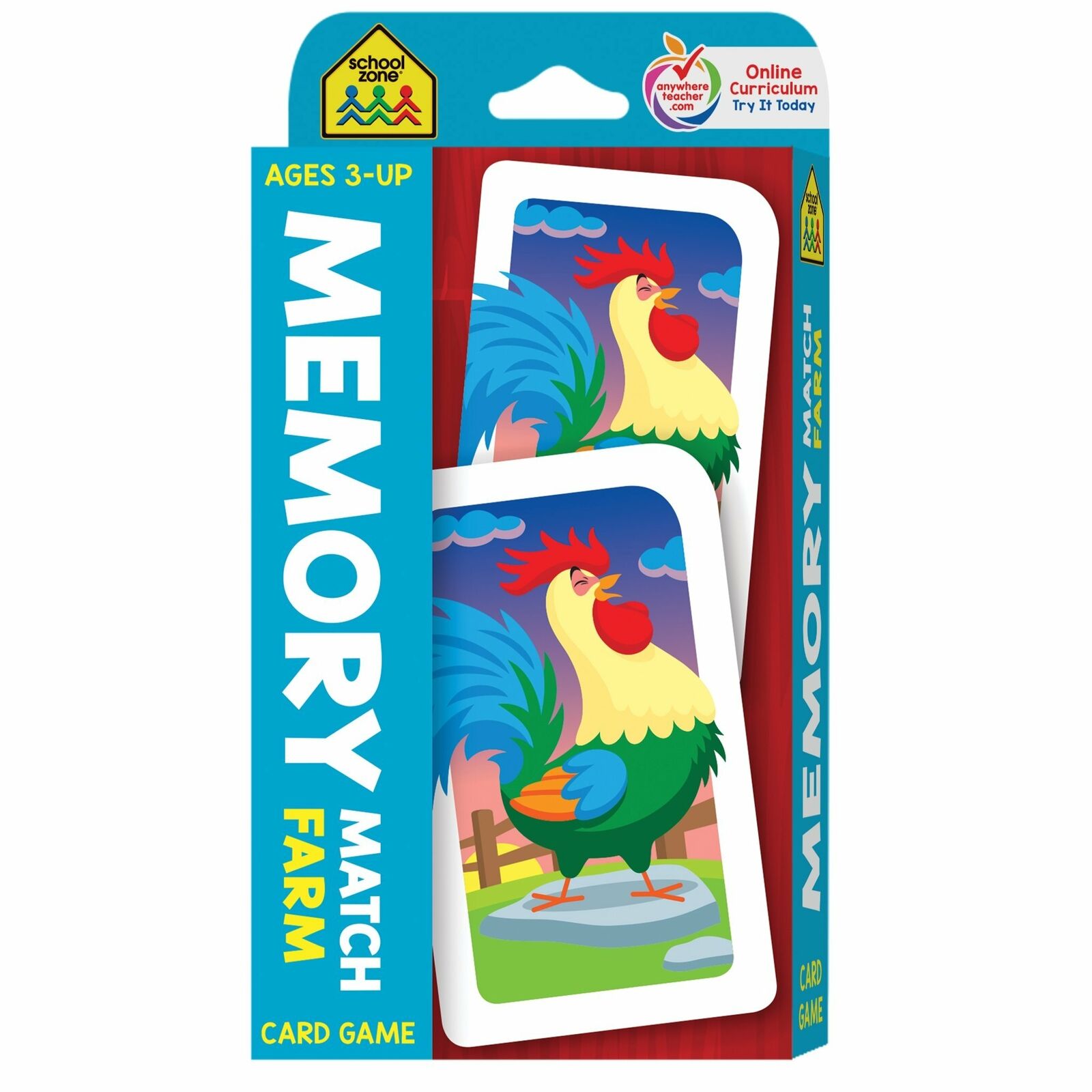 Farm Animals Memory Game for Toddlers and Kids