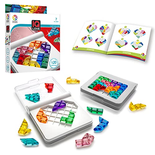 SmartGames IQ Love Travel Puzzle Game: 120 Challenges, Ages 7+