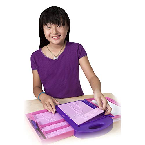 Melissa & Doug Fashion Design Kit - Rubbing Plates, Fashion Plates, Travel-Friendly