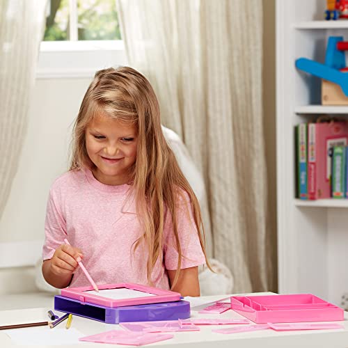 Melissa & Doug Fashion Design Kit - Rubbing Plates, Fashion Plates, Travel-Friendly
