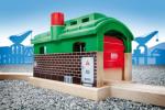 Wooden Train Garage Toy for Kids Age 3+