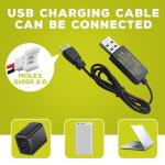 sea jump 2PCS 3.7V Lipo Battery 420mAh 25C with USB Charging Cable Molex Plug Compatible with Most RC Drone Quadcopters, Aerial Drones, Gliders, Robot Batteries