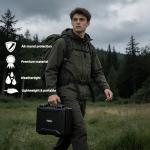 Migitec Waterproof Hard Carrying Case Compatible with DJI Mini 5 Pro/Mini 4/3 Pro Fly More Combo, Travel Case Fits DJI RC 2/ RC-N3 and More Drone Accessories