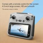 Cyaxzolp Drone with 8K Camera Drones for Adults,4.5-inch LCD High-definition Large Display Screen Remote Control Quadcopter,3 Batteries, 5G HD Brushless GPS Drone Auto Return, Obstacle Avoidance (Black and Orange)