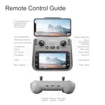 Cyaxzolp Drone with 8K Camera Drones for Adults,4.5-inch LCD High-definition Large Display Screen Remote Control Quadcopter,3 Batteries, 5G HD Brushless GPS Drone Auto Return, Obstacle Avoidance (Black and Orange)