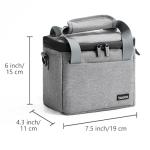 Linpr DJI Mini 4K/4/2 SE Travel Carrying Case, Portable Shoulder Bag for Drone & Controller Accessories, Waterproof Oxford Storage Bag with Strap Handle (Grey)