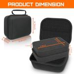 EVA Hard Case with Customizable Foam Insert, 8 x 6 x 4.2 Inch Dustproof Shockproof Protective Carrying Case, Hard Shell Zipper Case for Camera, Drones, Digital Products, Electronic Instruments & More