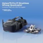 BETAFPV ELRS Meteor75 Pro P1 1S Brushless Cinewhoop Drone Quadcopter with 1080P P1 Air Unit HD VTX, Matrix 1S 3IN1 HD FC, 1102 22000KV Motor, 45mm 3-Blade Prop for FPV Cinematic, Fly Time Up to 5.5Min