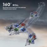 Drone rc Multi Aircraft with Remote Control, Advanced Fighter Jet Design, 2 Rechargeable Batteries Included, LED Lights, Precise Control, Easy Flight, EPP Fall Resistant, 2.4 GHz